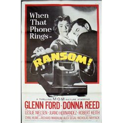 Glenn Ford 1956 Ransom Movie Poster