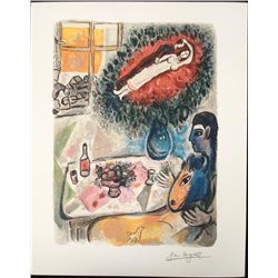 After Marc Chagall Interpretation Art Print Romantic