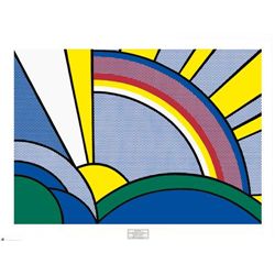 Roy Lichtenstein Art Print Modern Painting of Sun Rays