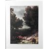 Image 1 : Thomas Gainsborough Lithograph Print Landscape w/Cattle