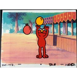 Elmo Original Cel Animation Background Balloons Play