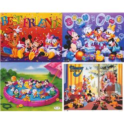 4 Disney Prints: Babies, Mickey Mouse & Friends