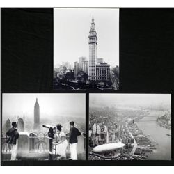 3 New York City Photos - Empire State, Manhattan, Clock