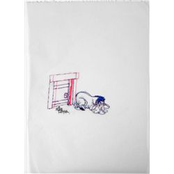 Drawing Original Signed Mike Royer Winnie the Pooh