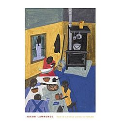 Jacob Lawrence : This is a Family Living in Harlem