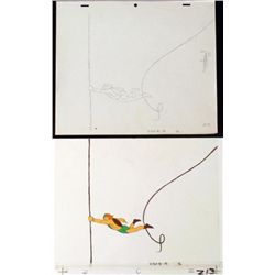 Cel Forgetful Original Animation Herculoids Drawing