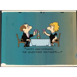 Lockhorns Orig Background Production Cel Anniversary