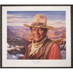 Alfredo Rodriguez JOHN WAYNE Print THE DUKE Signed