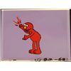 Image 1 : Production Cel Original Elmo Background Arm Up Red