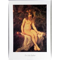 Thomas Couture The Little Bather Child Art Print