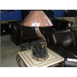 BLACK BEAR BASE TABLE LAMP