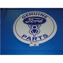 NOSTALGIC GENUINE FORD V8 PARTS TIN ADVERTISEMENT SIGN