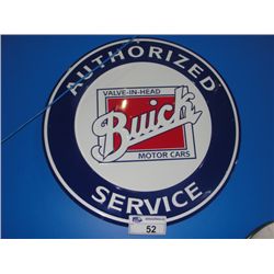 NOSTALGIC AUTHORIZED BUICK MOTOR CARS TIN ADVERTISEMENT SIGN