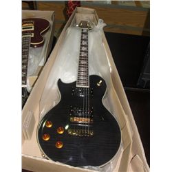 NEW ARIA SMOKEY GREY BODY WITH MOTHER OF PEARL INLAY ELECTRIC GUITAR WITH DUNCAN DESIGNS PICKUPS