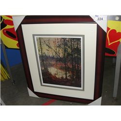 FRAMED LIMITED EDITION 806/1750 GROUP OF SEVEN PRINT TITLED  NORTHERN RIVER  BY ARTIST TOM THOMPSON