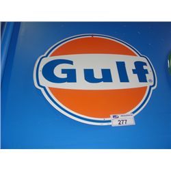 NOSTALGIC GULF TIN ADVERTISEMENT SIGN