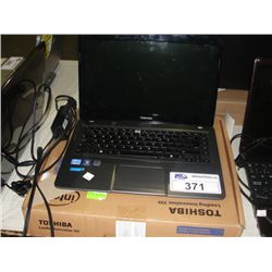 TOSHIBA LAPTOP COMPUTER WITH POWER CORD