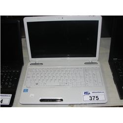 TOSHIBA LAPTOP COMPUTER WITH POWER CORD