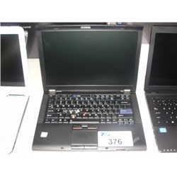 LENOVO THINKPAD LAPTOP COMPUTER - NO POWER CORD