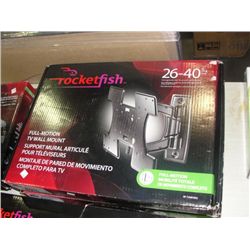 ROCKETFISH FULL MOTION TV WALL MOUNT FITS 26"-40" TV