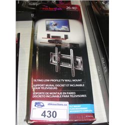 ROCKETFISH LOW PROFILE TILTING TV WALL MOUNT FITS 26"-40" TV