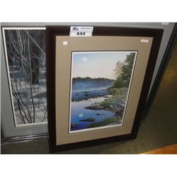 FRAMED PRINT "FULL MOON BAY"