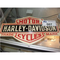 NOSTALGIC HARLEY DAVIDSON TIN ADVERTISEMENT SIGN