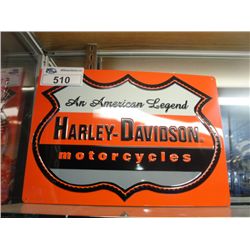 NOSTALGIC HARLEY DAVIDSON TIN ADVERTISEMENT SIGN