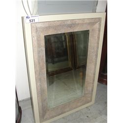 CONTEMPORARY ELEGANT FRAMED BEVELLED WALL MIRROR