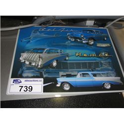 NOSTALGIC TIN ADVERTISEMENT SIGN - BELAIR NOMAD