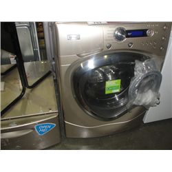 GE PROFILE FRONT LOAD WASHER WITH MATCHING LAUNDRY PEDASTAL  - STORE RETURNED APPLIANCE