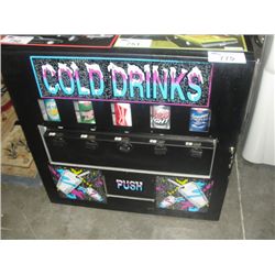 COLD DRINKS COIN OPERATED VENDING MACHINE WITH KEY