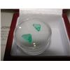 Image 2 : TWO FACETED STEP CUT EMERALDS. INCLUDES $1650 APPRAISAL AND CERTIFICATES