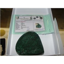 CERTIFIED 1040 CARAT PEAR CUT EMERALD