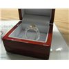 Image 2 : CITRINE DINNER RING SET WITH 8 ROUND DIAMONDS. INCLUDES $475 CERTIFICATE