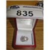 Image 1 : WHITE PEARL AND CRYSTAL COCKTAIL RING