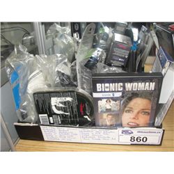 BOX OF ASSORTED ELECTRONICS AND ELECTRONIC ACCESSORIES