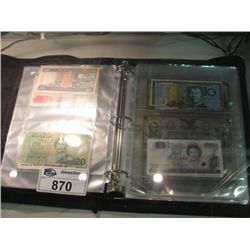 ALBUM FULL OF ASSORTED WORLD BANK NOTES