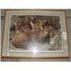 Image 1 : FRAMED LIMITED EDITION #12888/20106 PRINT "FOX DEN" BY CARL BRENDERS