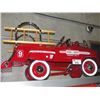 Image 1 : HOOK AND LADDER FIRE DEPARTMENT ENGINE #9 METAL PEDAL TRUCK