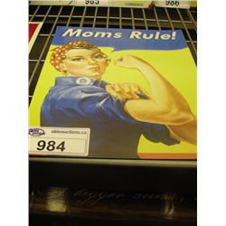 NOSTALGIC TIN ADVERTISEMENT SIGN - MUMS RULE