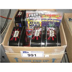 BOX OF ASSORTED STAR WARS COLLECTABLES