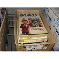 BOX OF VINTAGE MAD MAGAZINES