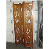 Image 1 : HAND CRAFTED WOODEN 3 PANEL ROOM SCREEN