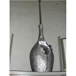 FUNKY SILVER CERAMIC BASED FLOOR LAMP