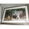 Image 1 : FRAMED JANE HENDERSON "WHITE TIGER" PRINT
