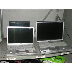 GROUP OF 4 LAPTOP COMPUTERS; 2 COMPAQ, 1 ACER AND 1 TOSHIBA