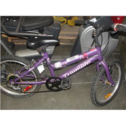 TRIUMPH BY RALEIGH GIRLS PURPLE BICYCLE