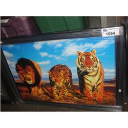 FRAMED PRINT "WILD CATS"