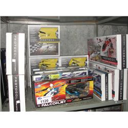 SHELF LOT OF 12 ASSORTED RADIO CONTROL HELICOPTERS